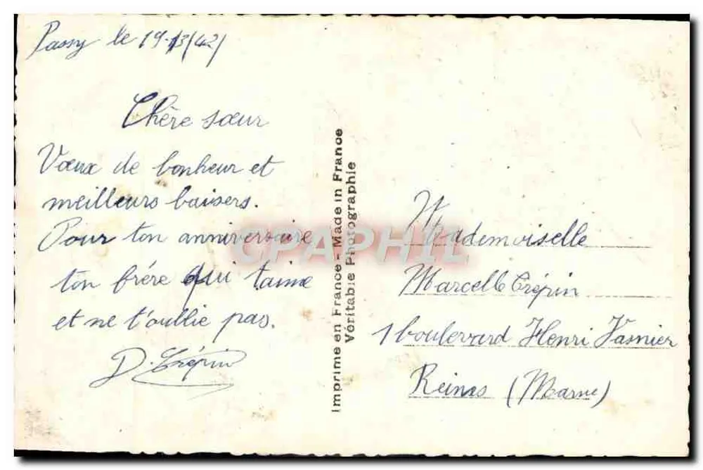 Mädchen und deutscher Hund — Rosen — ARS 7750 - Rückseite