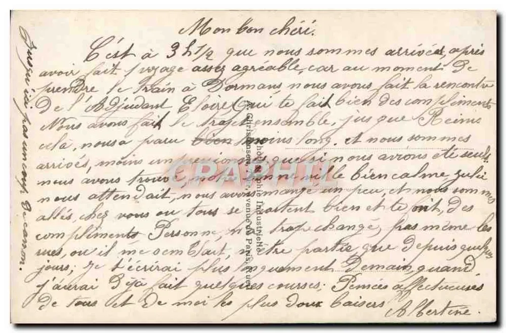 Violets dans un vase — éditeur REX, n° 4782 - Verso