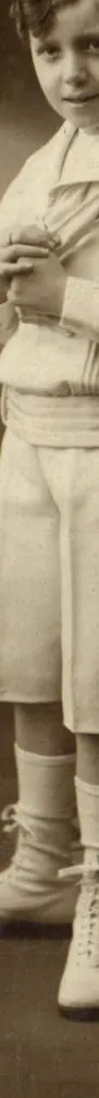 Criança em traje esportivo — Carta manuscrita datada de 16-3-1918 - Frente