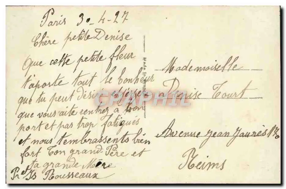 Lilie der Wiese — Ich bringe Glück — Verleger ER, Paris, Nr. 511 - Rückseite