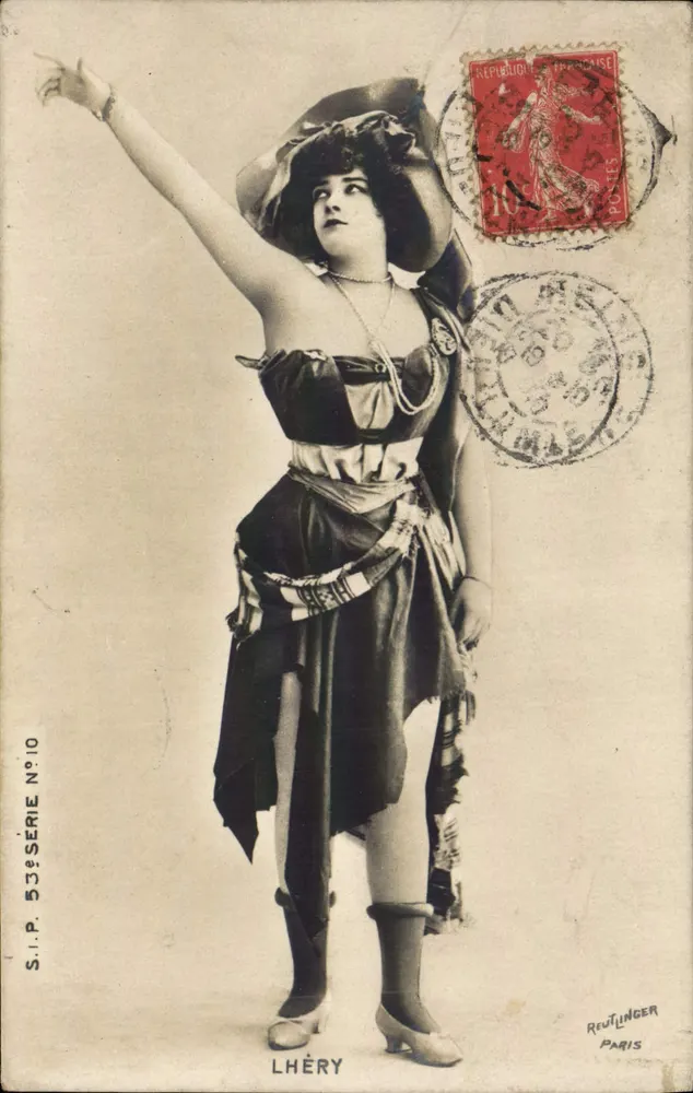 Thema: Frau im orientalischen Kleid — S.I.P. 53. Serie Nr. 10 — Reutlinger Paris - Vorderseite