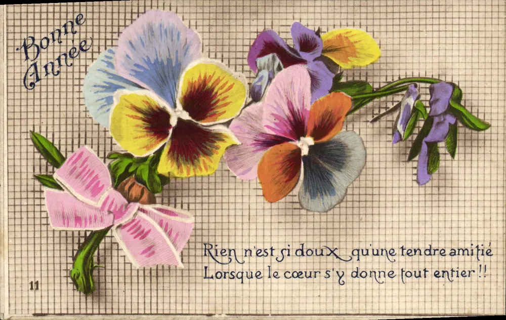 Flores de pensões — Boa Ano — Artand e Nozais, Nantes, n°11 - Frente
