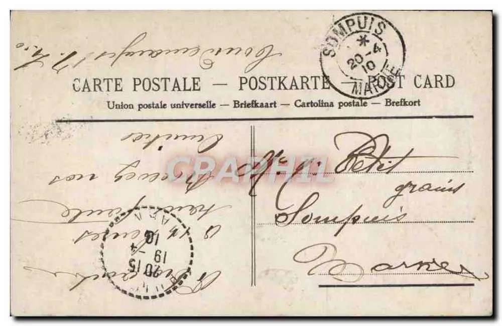 Menina cercada de rosas — carta postal de coleção — editor anônimo, n° 4072 - Verso