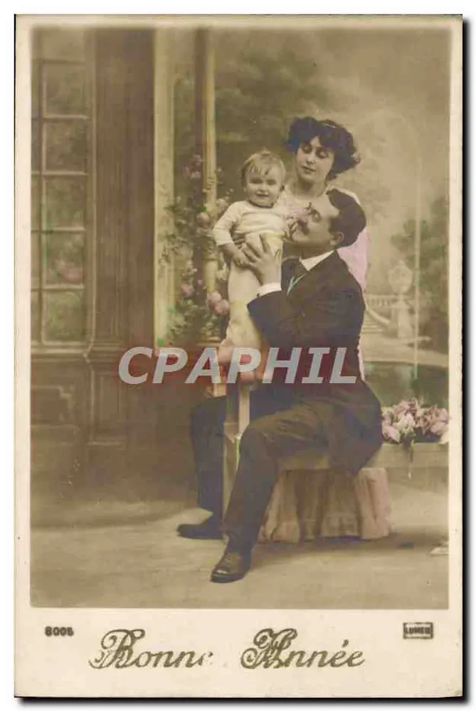 Familie — Portrait eines Paares mit Kind — LUMIERE, Nr. 8005 - Vorderseite