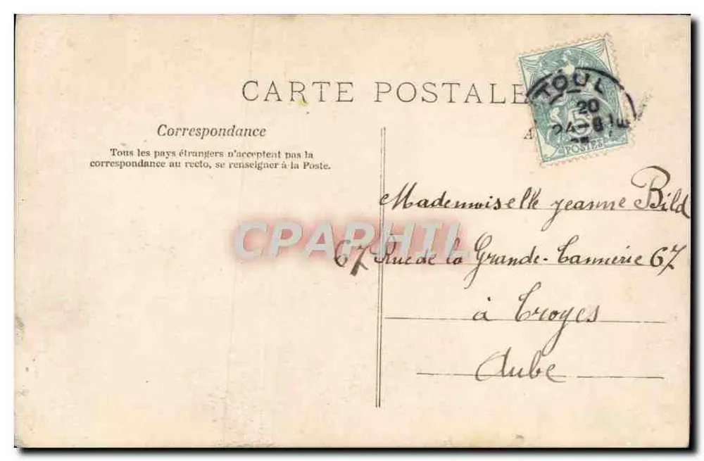 Junges Liebespaar — romantische Szene — A.N. PARIS Nr. 348 - Rückseite