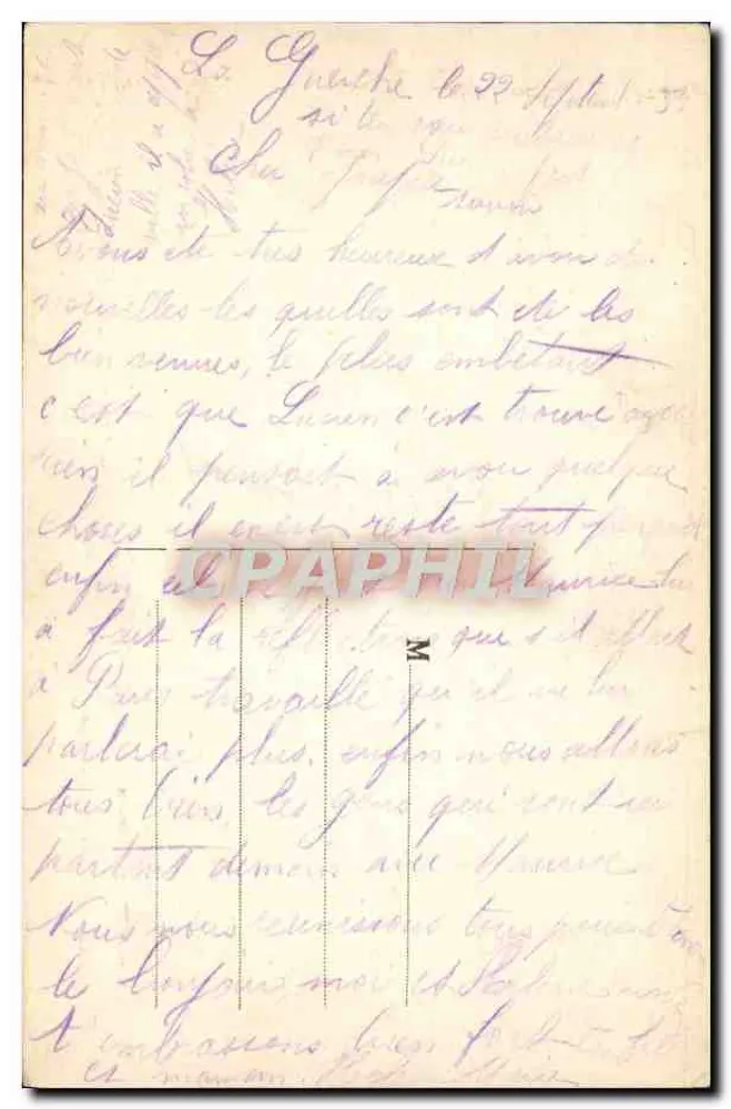 Humoristische Szene im Gerichtssaal — Legenden von St-Saulge — Imp. H. Wayer - Prémery - Rückseite