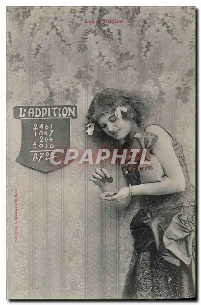 Die Addition — Die 4 Regeln — A. BRIEUX & Cie, Nantes - Vorderseite