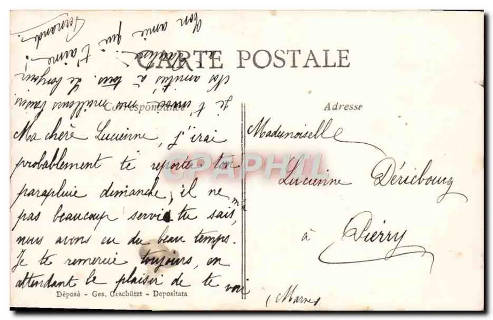 Joven sosteniendo un ramo de rosas y guirnalda — Tarjeta postal antigua de arte — editor A.D.S. n° no visible - Reverso