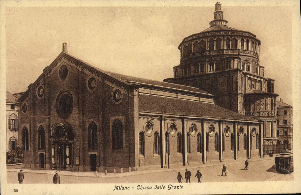 Milan - Church of the Grace — publisher Malonati R. Privativa Galleria Vitt. Emanuele - Front