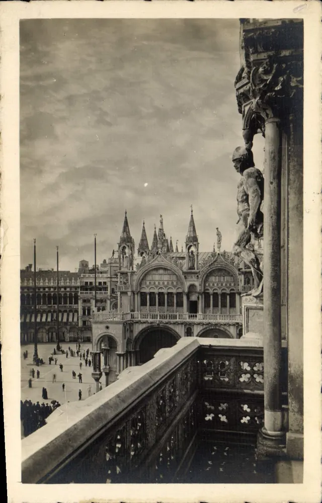 Venedig. Palazzo Ducale — Blick auf die Piazzetta und die Basilika San Marco — Ausgabe Wellington n°25 - Vorderseite