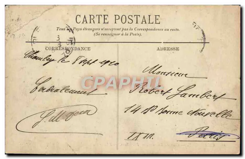 Chambéry — Cour du Château — Préfecture — LL. Éditeur : LL. - Verso