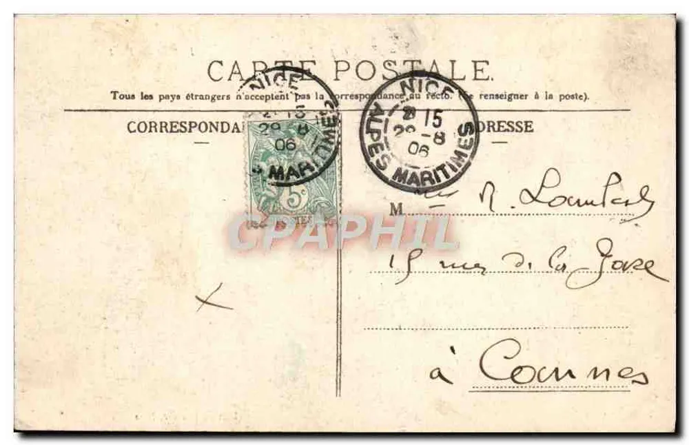 Nice — Entrada do Porto — Edition Hintner, Nice, n°64 - Verso