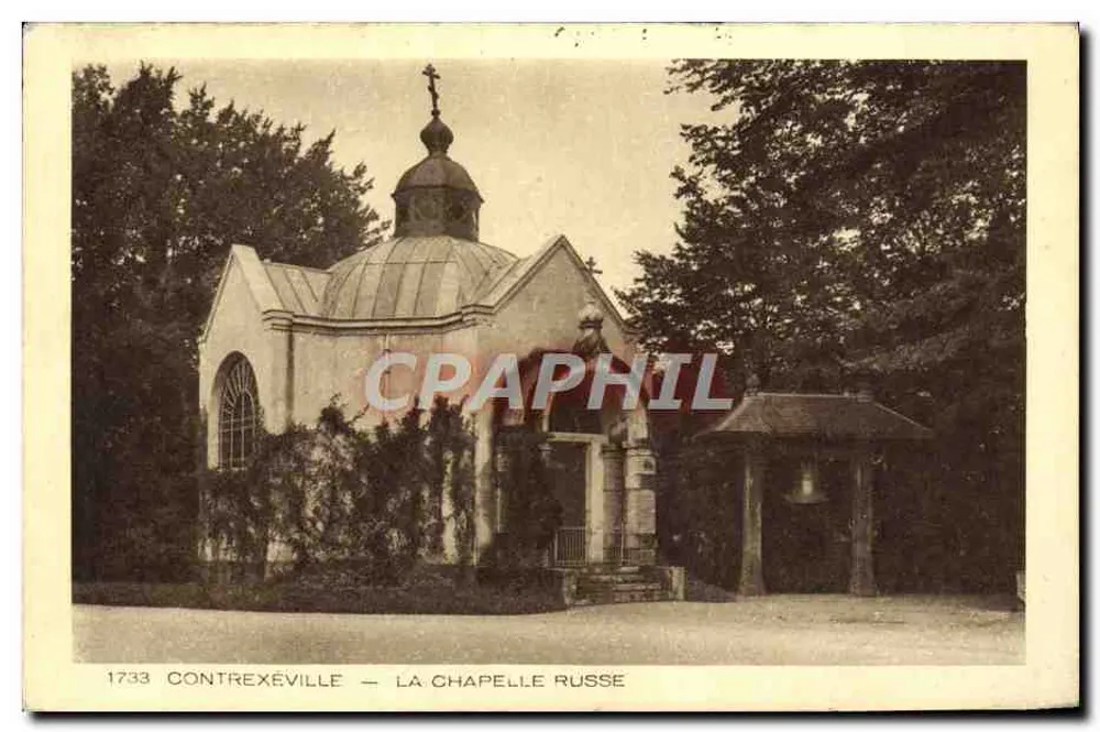 Contrexéville — La capilla rusa — Braun & Cie, Editores, Dornach - Anverso