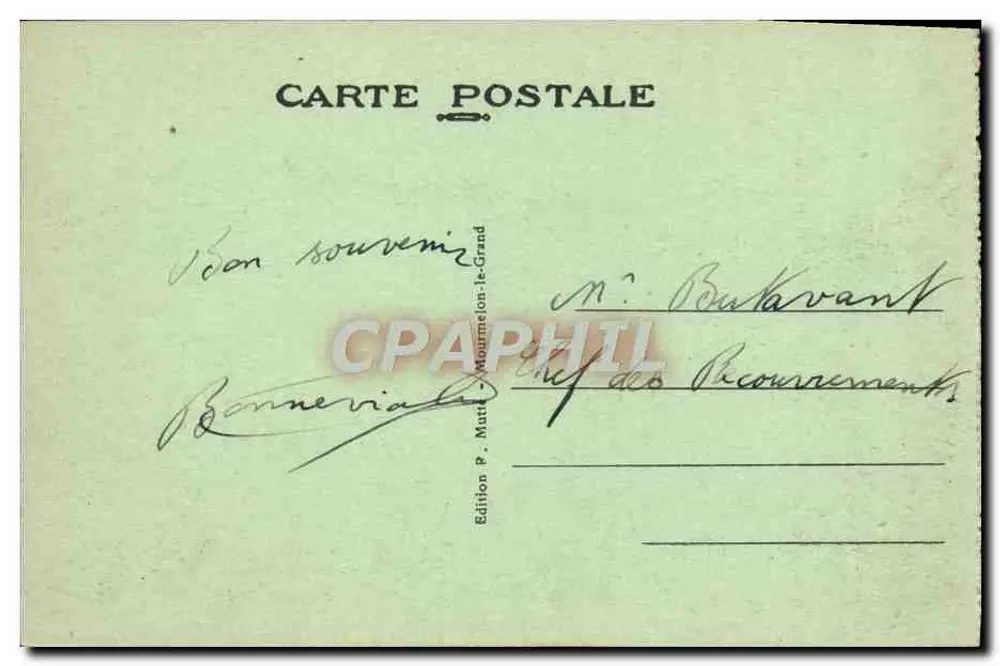 Mourmelon-le-Grand - Camp de Chalons - Quartier A Côté Est - Verso
