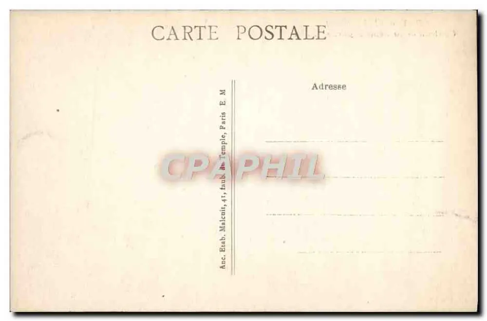 ORRY-la-VILLE (Oise) — Château de la Reine-Blanche — E.M. - Verso