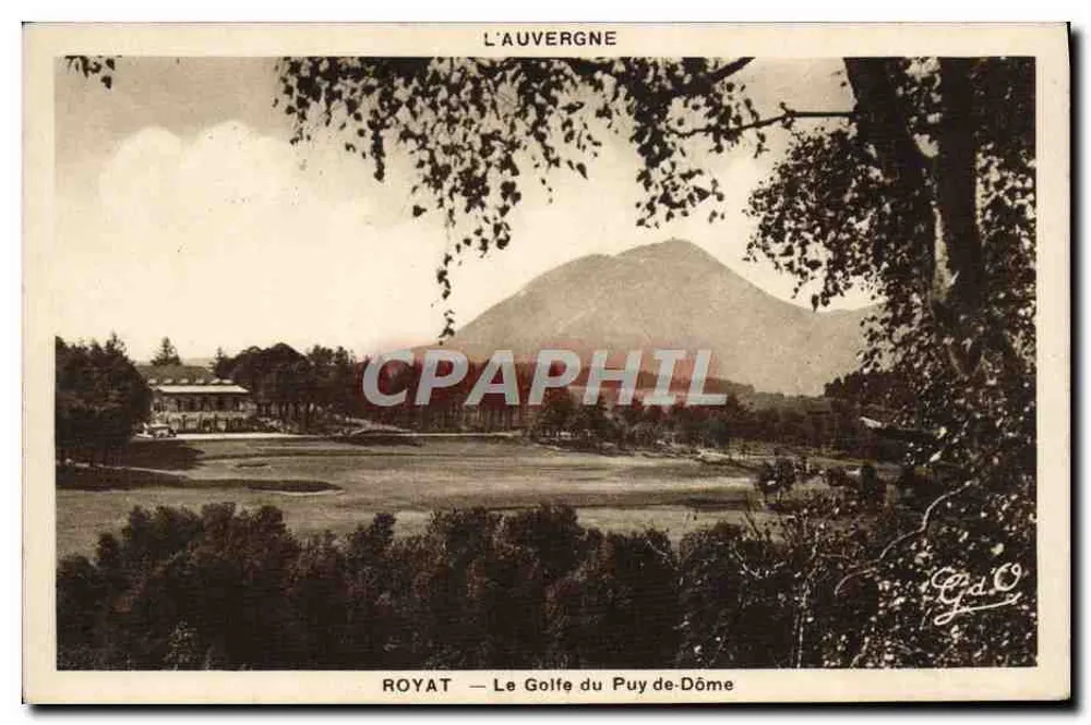 Royat — Uitzicht op het Golfé van Puy-de-Dôme — J. Gouttefanges, uitgever - Voorkant