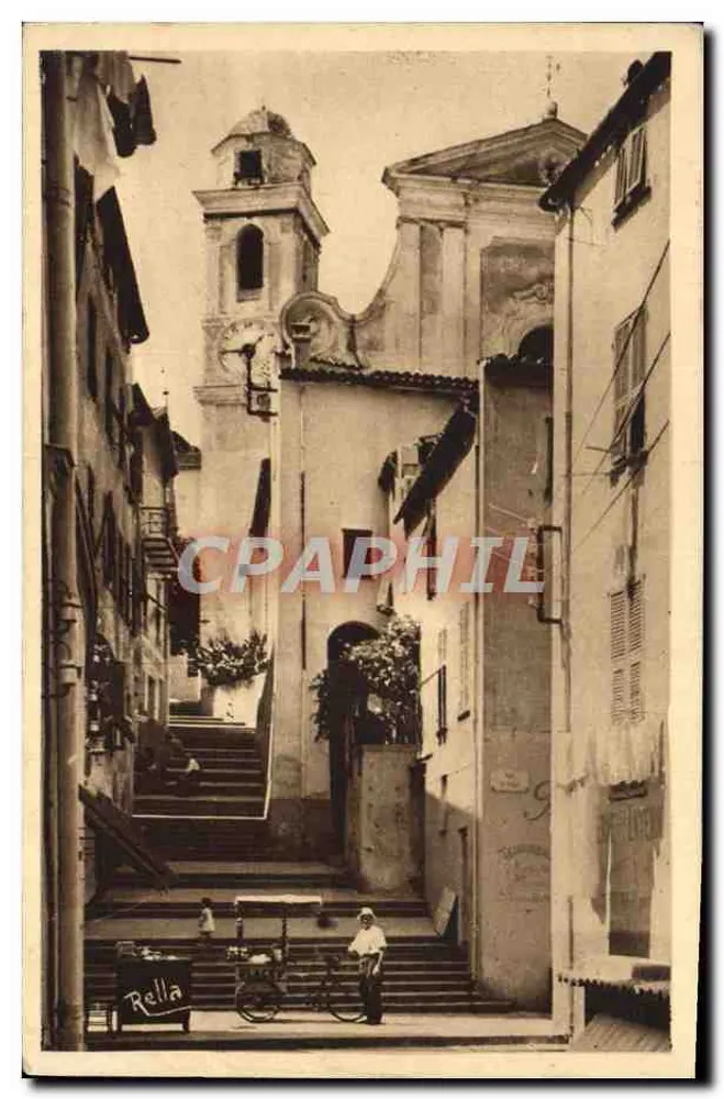 Villefranche-sur-Mer — Die Kirchstraße — Collection Rella - Vorderseite
