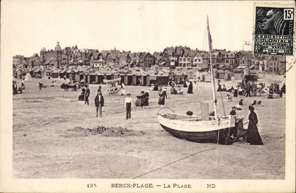 Berck-Plage — Plaża — Międzynarodowa Wystawa Kolonialna w Paryżu - Awers