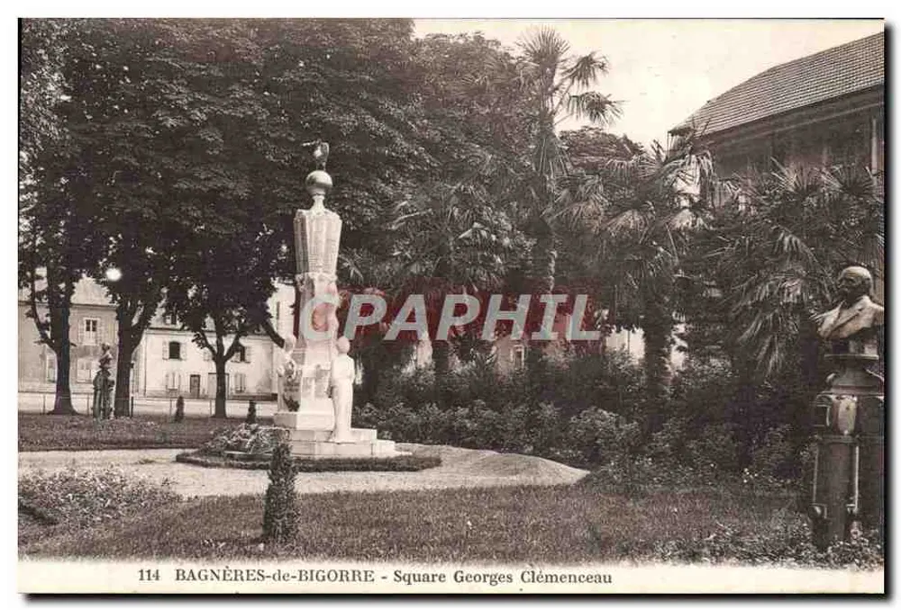 Bagnères-de-Bigorre - Praça Georges Clémenceau — editor: Q° Associação dos Artes Promocanicas, Bagnères-de-Bigorre - Frente
