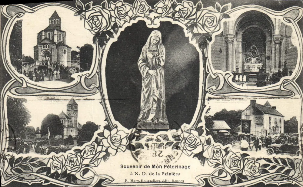 Pèlerinage à Notre-Dame de la Peinière — E. Mary-Rousselière édit. Bennes - Recto