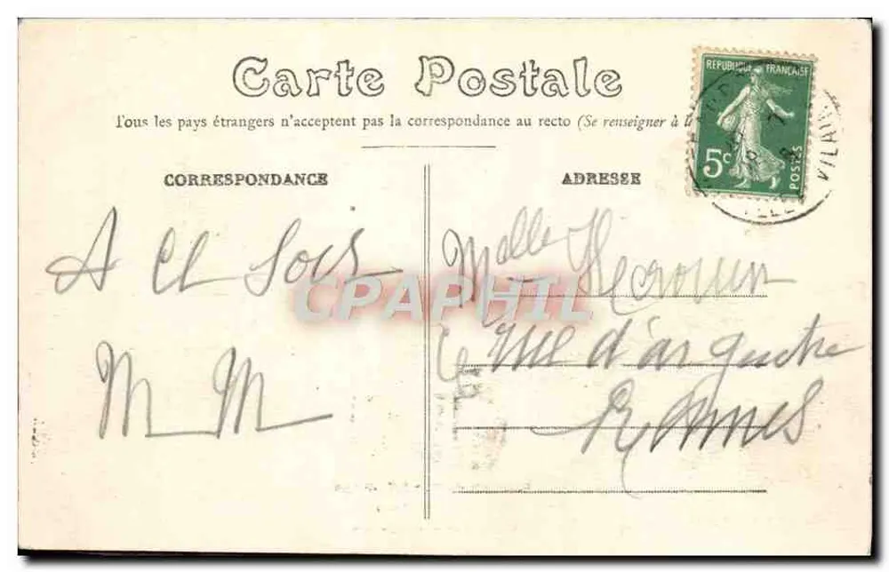 Pèlerinage à Notre-Dame de la Peinière — E. Mary-Rousselière édit. Bennes - Verso