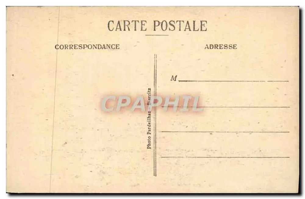Blarritz — Golfo da Gasconha — Bordas do Oceano — Foto Pardailhan - Verso