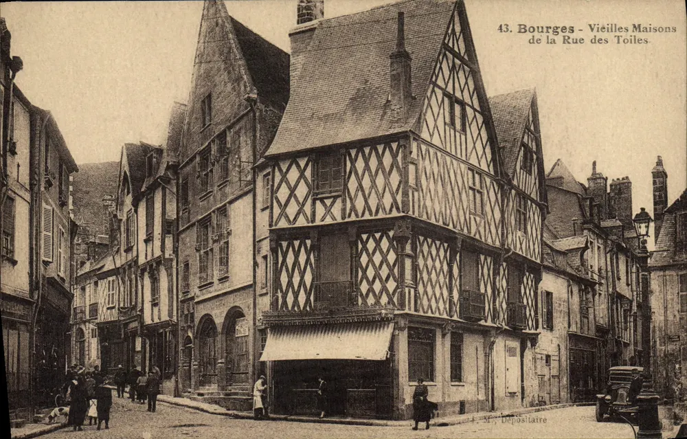 Bourges - Vieilles Maisons de la Rue des Toiles — M. Dépositaire, n°43 - Recto