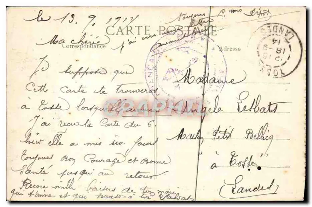 Toulon — Le Mourillon — Le Fort Saint Louis — Éditeur E.D. n°35 - Verso