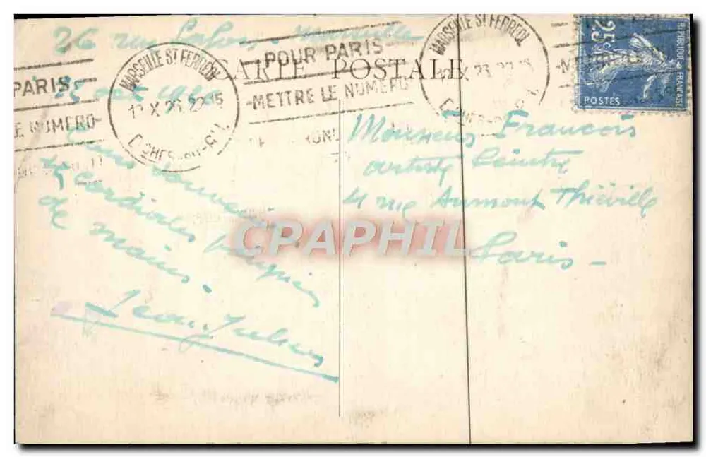 MARSEILLE — Vista geral — Editor não identificado - Verso