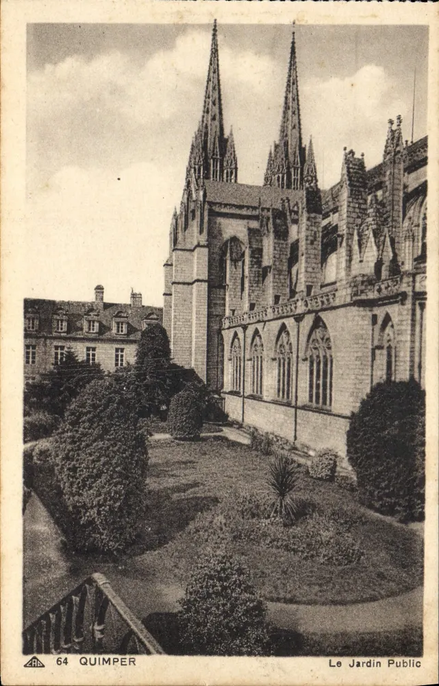 Quimper — O Jardim Público - Frente