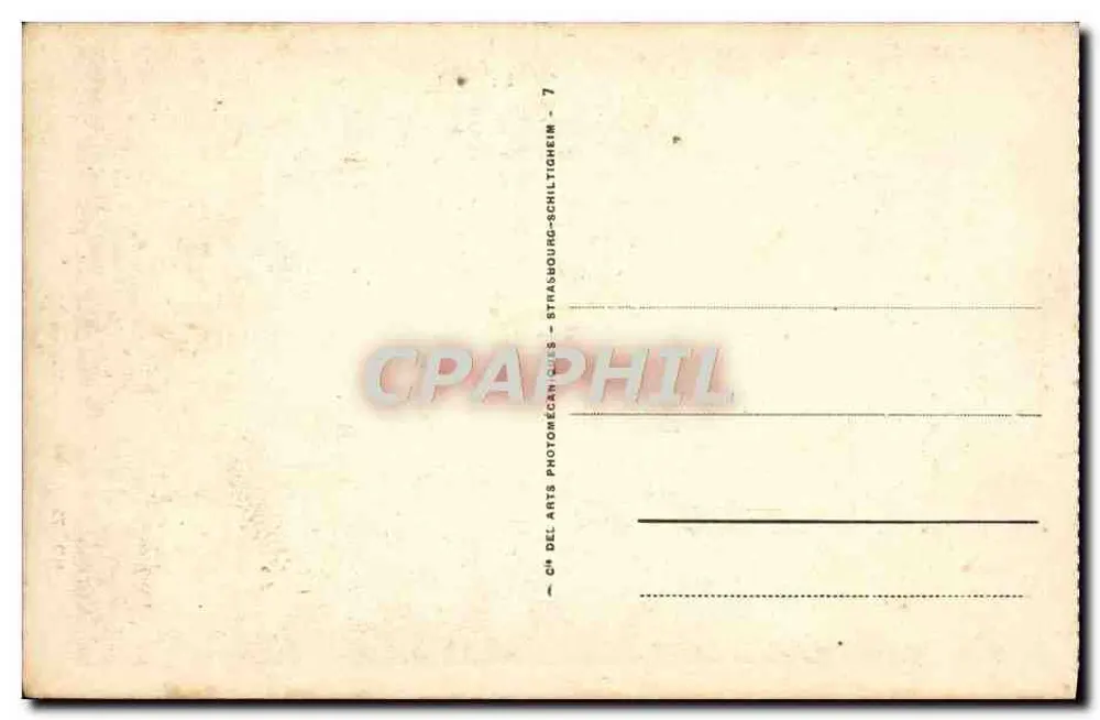 Quimper - Casas antiguas sobre el Steir — ND 75, editor C. Del Arts, Strasbourg - Reverso