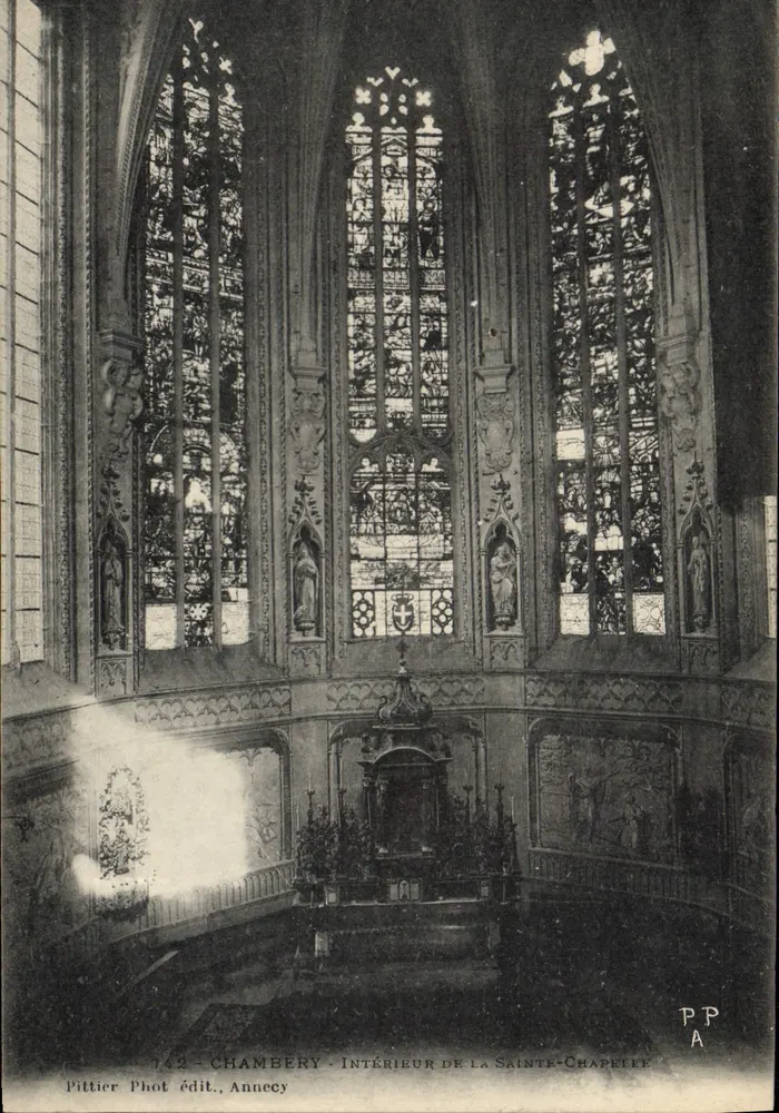 Interior da Santa Capela — Annecy — Pittier Phot édit., Annecy - Frente