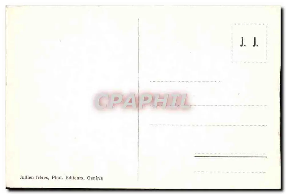 Ghiacciaio del Monte Bianco - Chalet delle Piramidi — J. J. 8606 — Jullien fratelli, Ginevra - Verso