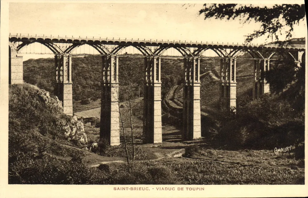 Saint-Brieuc - Viaduto de Toupin — editor Amaury - Frente