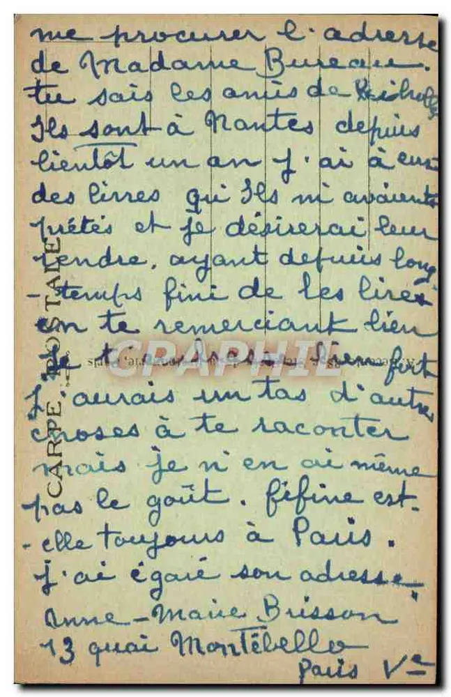 O Domo dos Invalidos — Paris — A L. - Verso