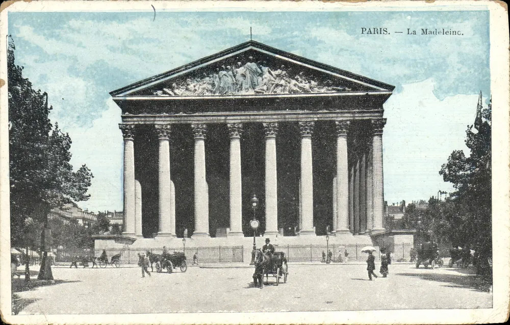 Paris — La Madeleine — editor La Madeleine, número de série não visível - Frente