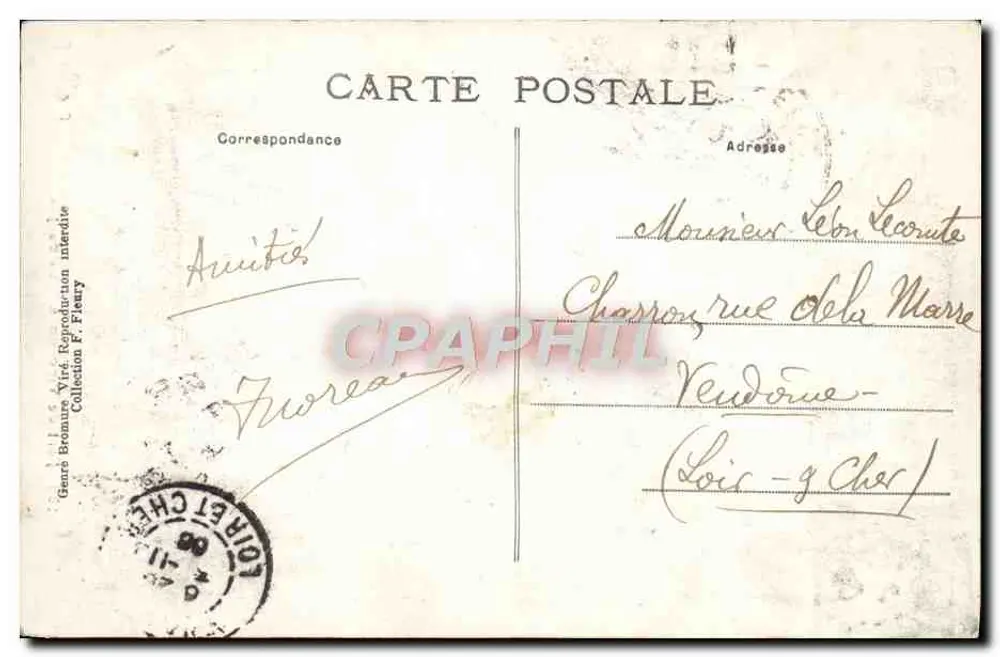 Fort de Vincennes — O Donjon — Editor F.C.C. n°198 - Verso