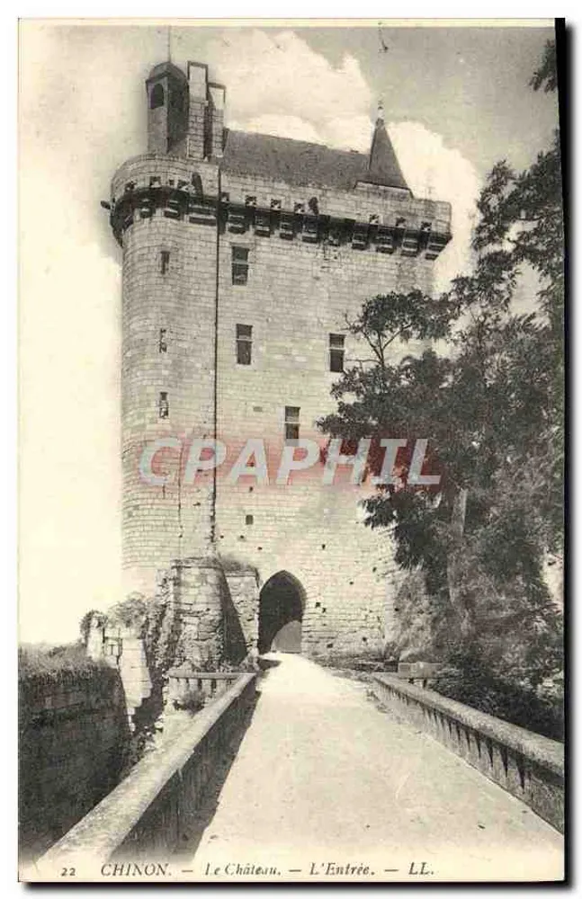 Chinon — O Castelo — A Entrada — LL. — n°22 - Frente