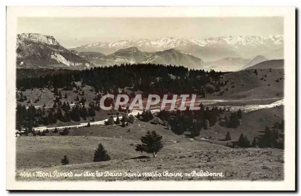 Mont Reroud sobre Aix-les-Bains (Savoie 1550) — A Cordilheira de Belledonne - Frente