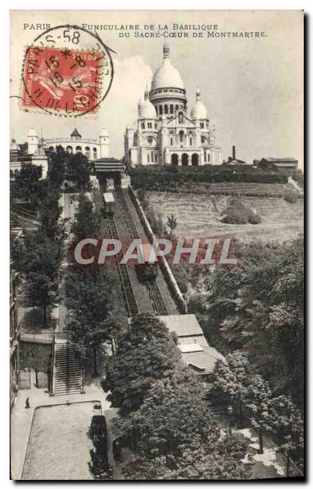 Le Funiculaire de la Basilique du Sacré-Cœur de Montmartre — Paris — Saison - Recto
