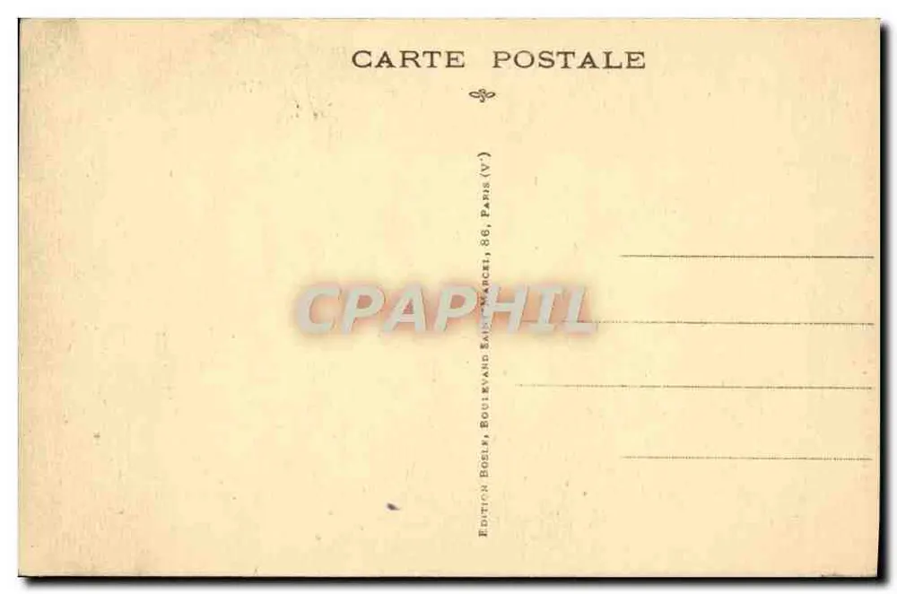 Paris - Musée d'Histoire Naturelle — Macaque et Magot — Édition Boelk, Boulevard Saint-Marcel, Paris - Verso