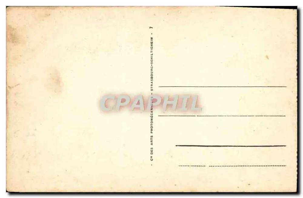 Quimper - Velha casa, Rue du Guéodet — editor Cie des Arts, n° 90 - Verso