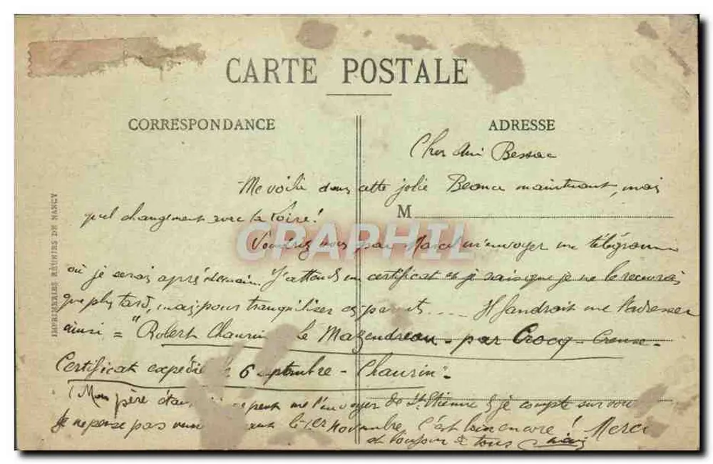 Chartres (E.-et-L.) — Vista geral — Ch. Foucault, Dreux - Verso