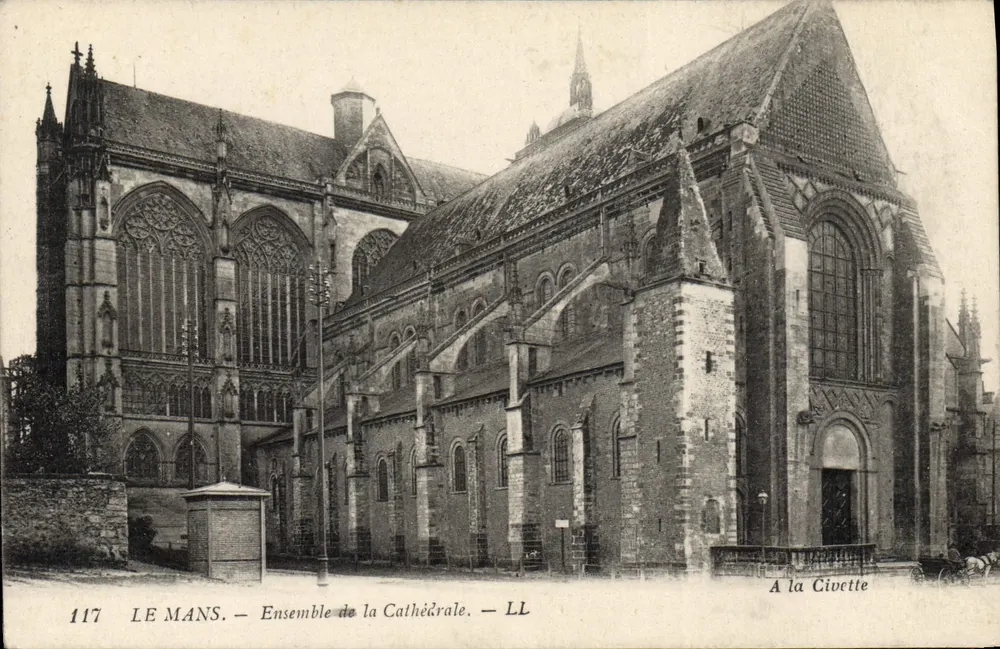Le Mans — Conjunto da Catedral — LL - Frente