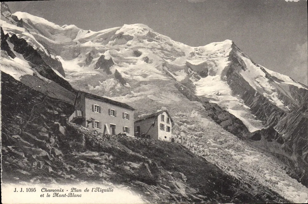 Chamonix - Plano da Aiguille e o Mont-Blanc — J. J. 1095 - Frente