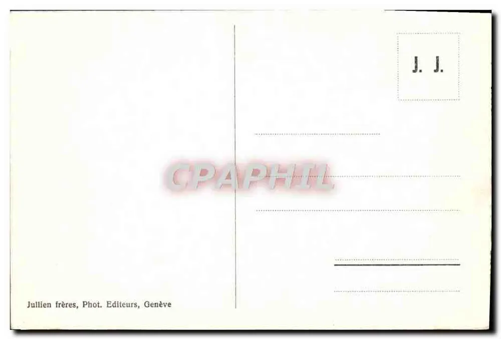 Chamonix - Plano da Aiguille e o Mont-Blanc — J. J. 1095 - Verso