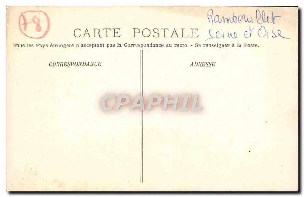Rambouillet — A Igreja de São Lubin — H. E. à R. - Verso