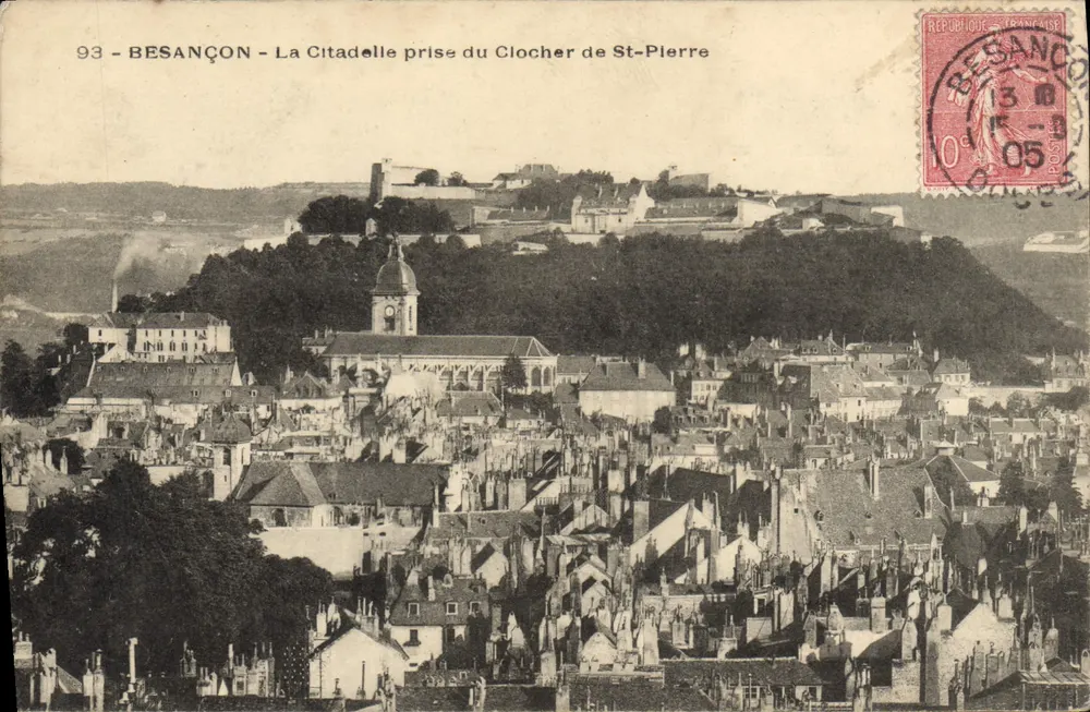 Besançon - Die Zitadelle vom Turm von St-Pierre — Verlag unbekannt, Nr. 93 - Vorderseite