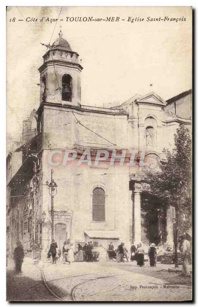 Côte d'Azur — TOULON-sur-MER — Kirche Saint-François — Imp. Provençale, Marseille - Vorderseite