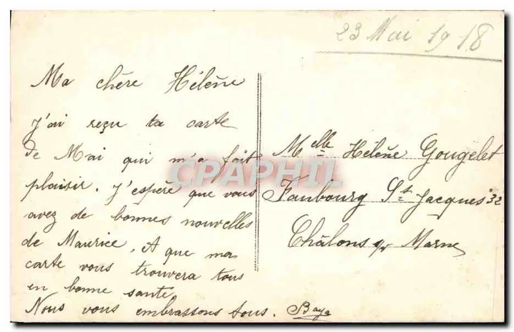 Femme avec feuille de trèfle — Voulez-vous du bonheur ? — éditeur non visible - Verso